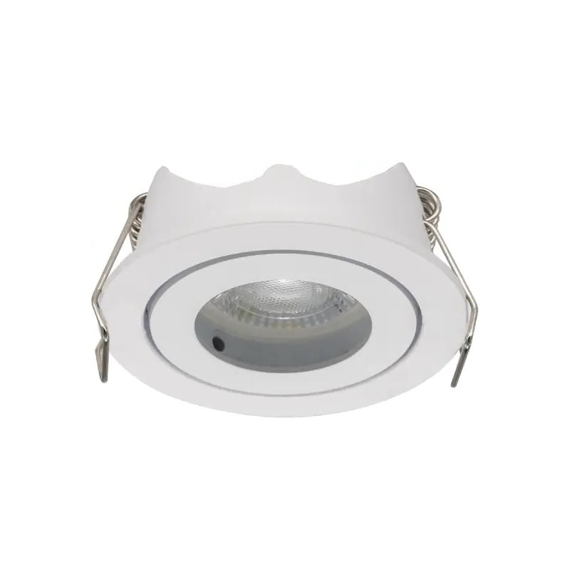 Mini armatuur Paros Wit + GU10 Mini LED Spot | Zaagmaat 48 mm - Outledtl.nl